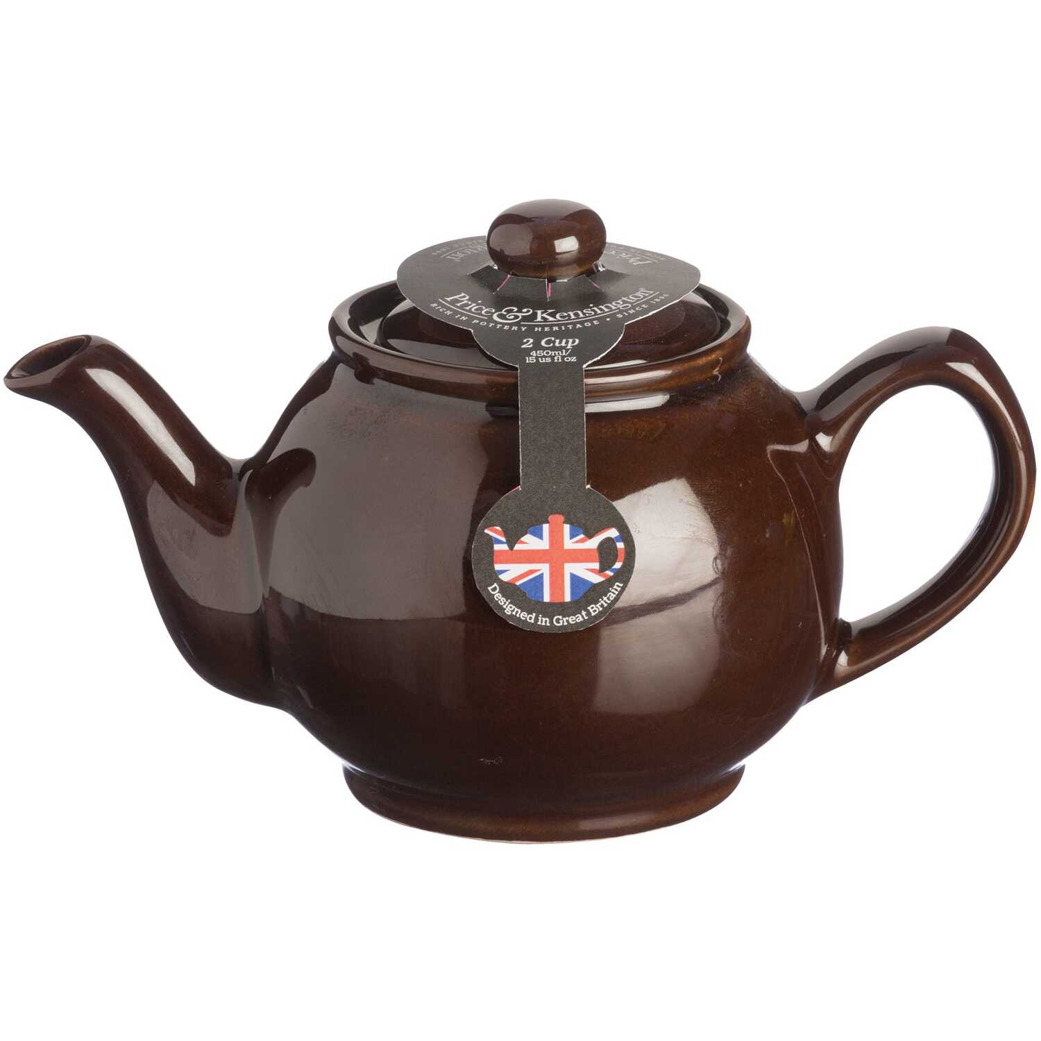 Image of Brown 2 Cup Teapot - Brown