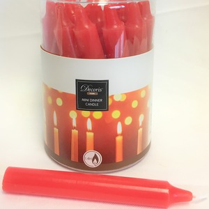 Red Mini Dinner Candles