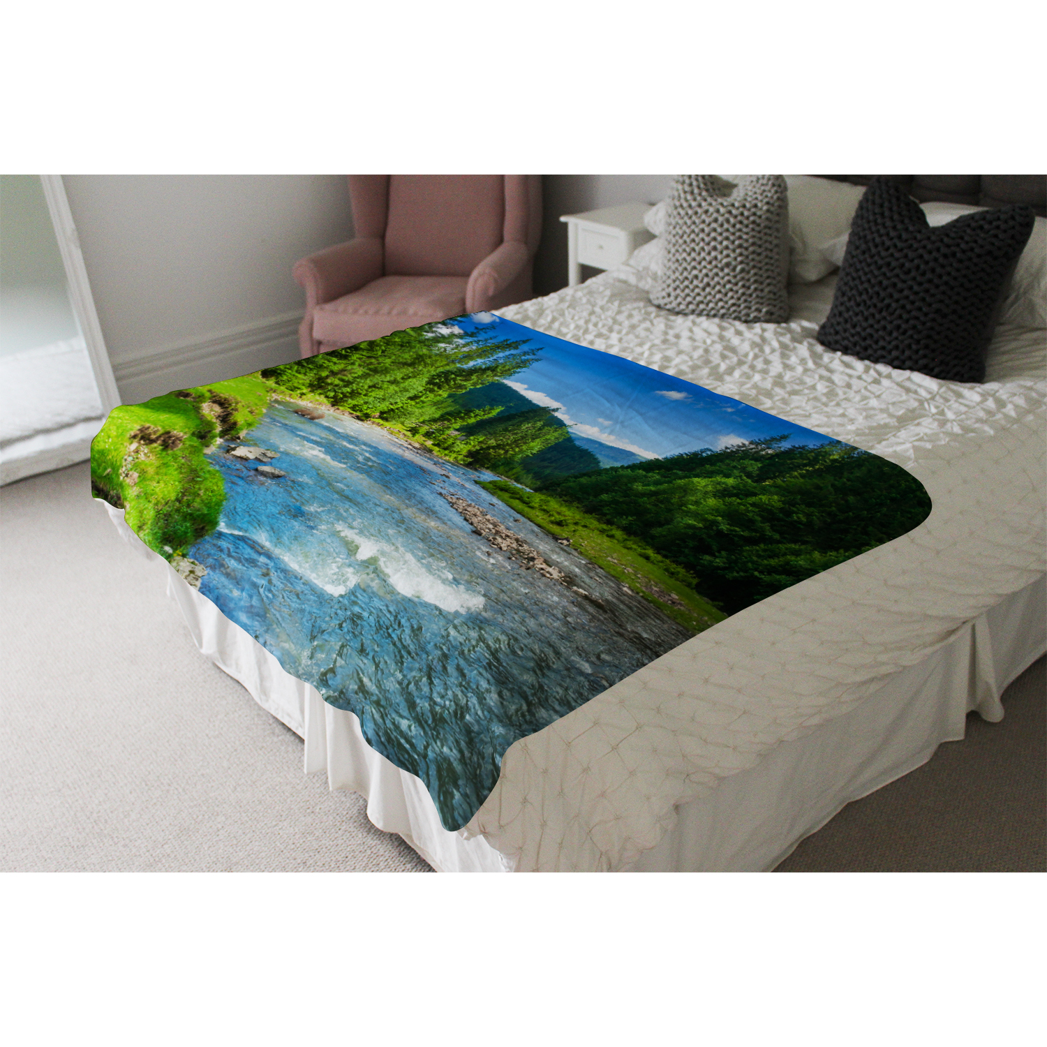 Beautiful Scenery Blanket - Blue