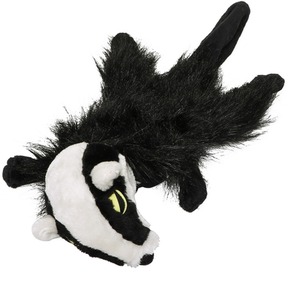 Large Plush Badger Squeak Dog Toy