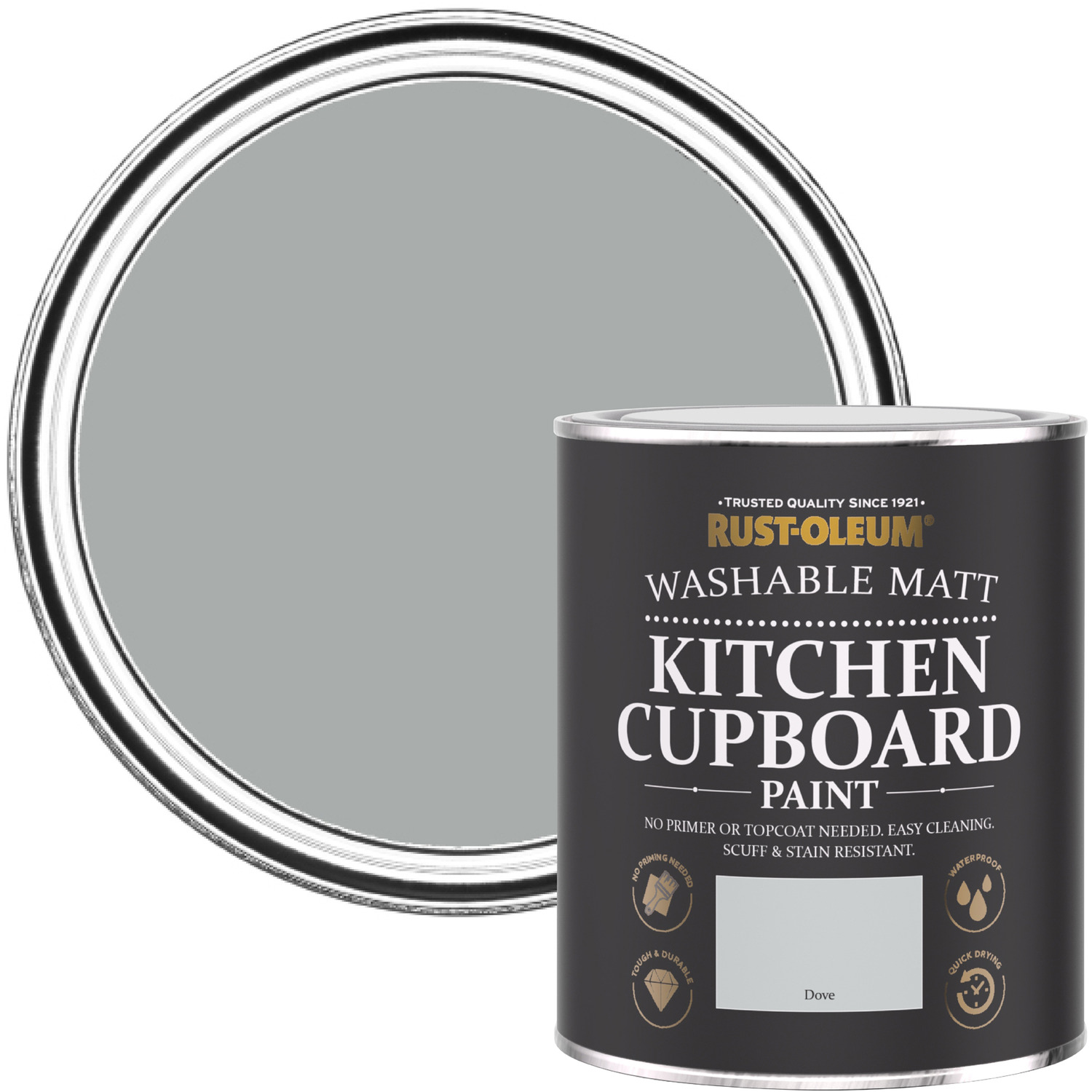 Rust-Oleum Chalky Kitchen Cupboard Paint - Duck Egg - Duck Egg