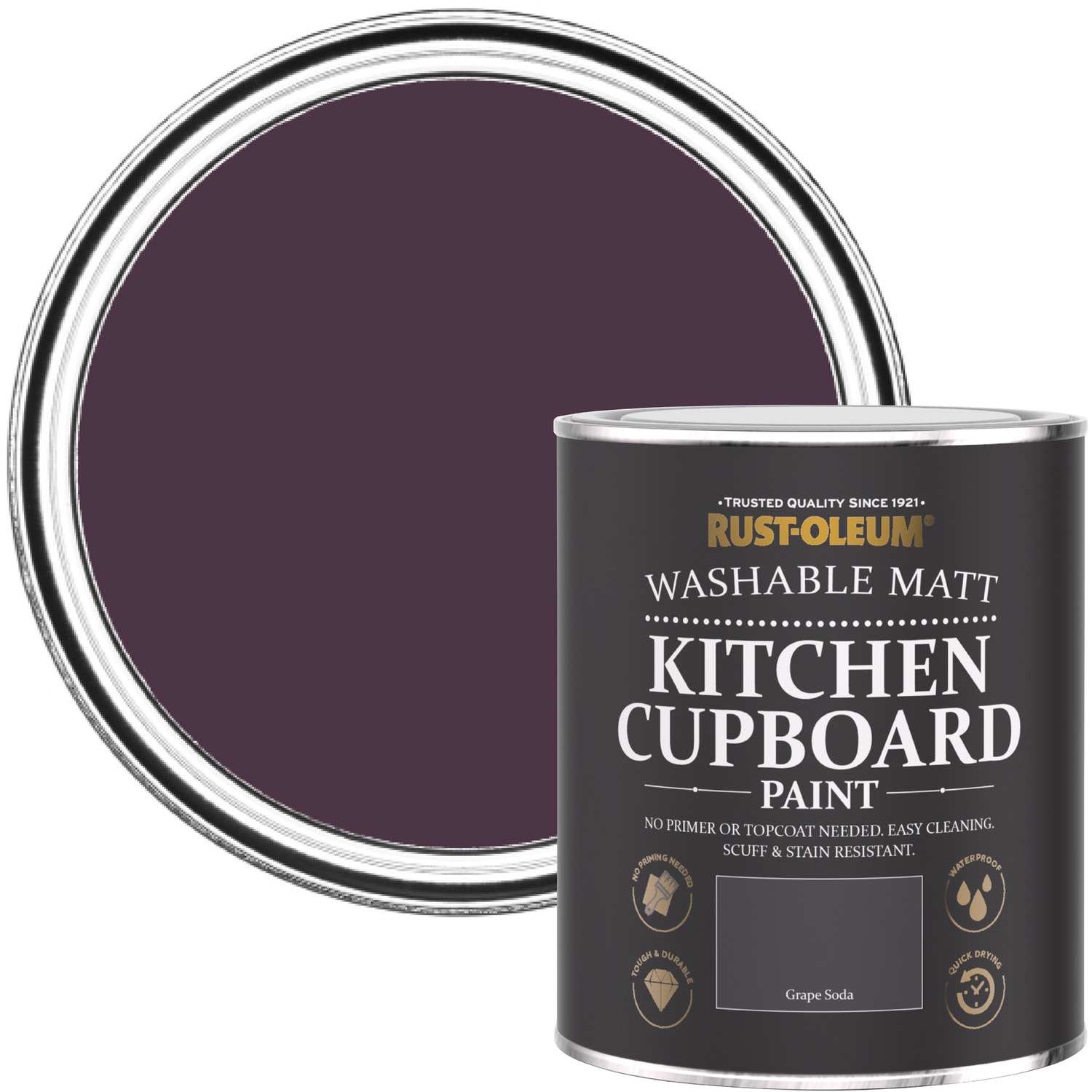 Chalky Kitchen Cupboard Paint - Grape Soda - Grape Soda