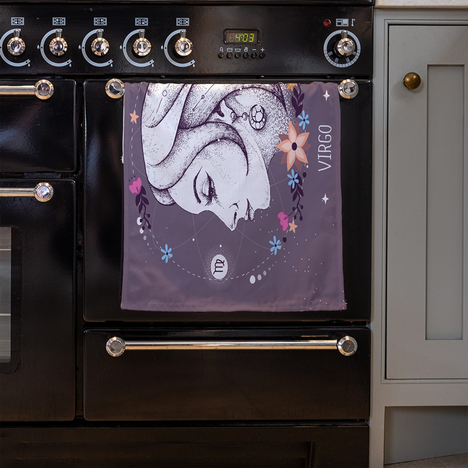Modern Magic Witchcraft Kitchen Towel - Purple
