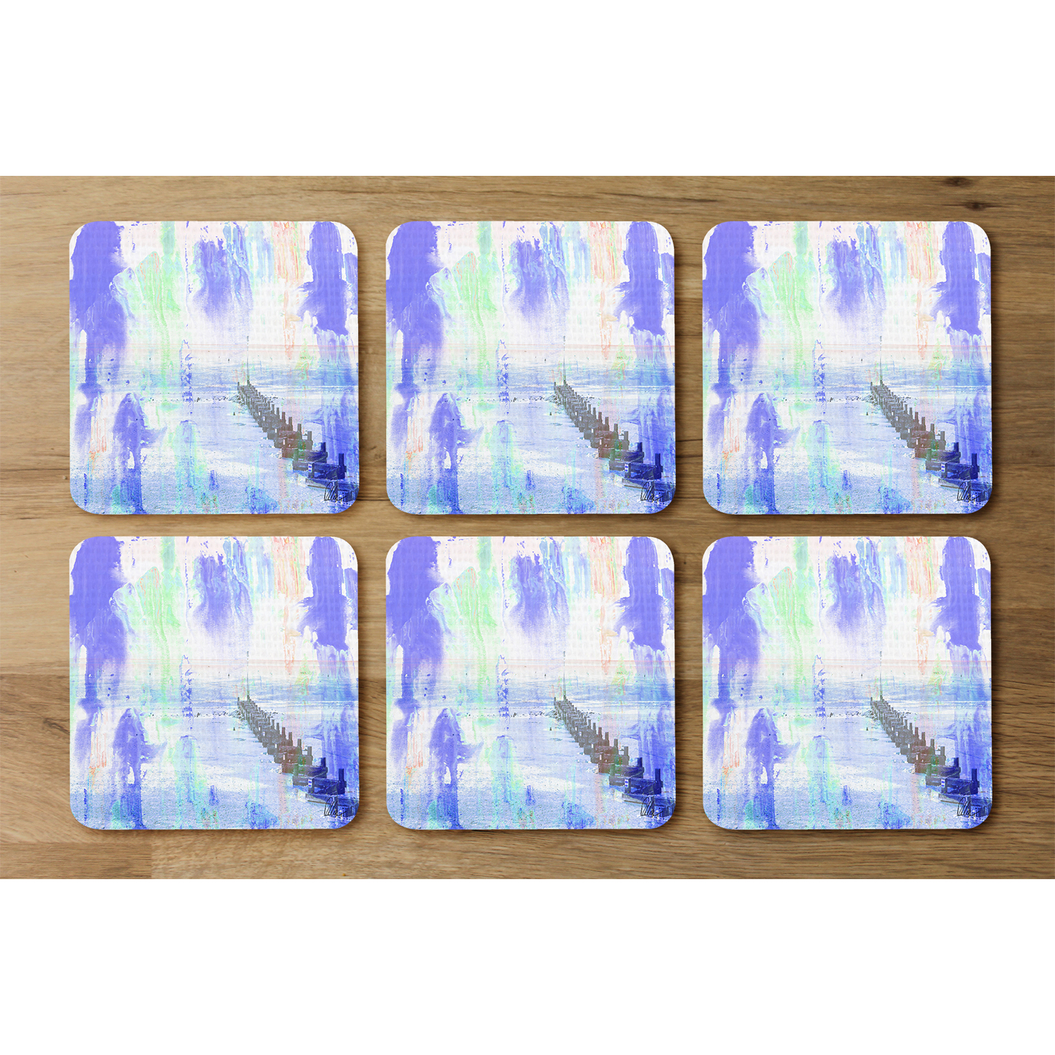 Beach Blue Coaster - Purple