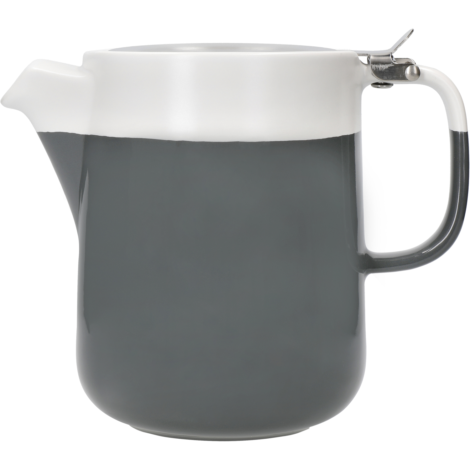 La Cafetiere Barcelona Ceramic Teapot with Infuser Basket - Grey