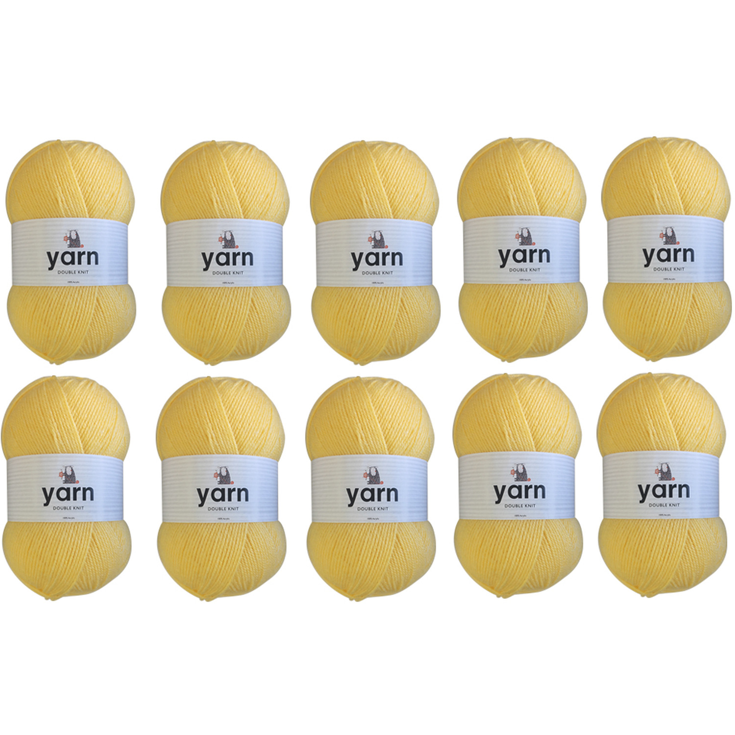 Korbond Yarn 10 x 100g Pack - Buttercup - Buttercup