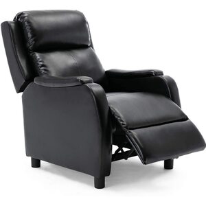 Churwell Bonded Leather Pushback Leather Recliner Chair
