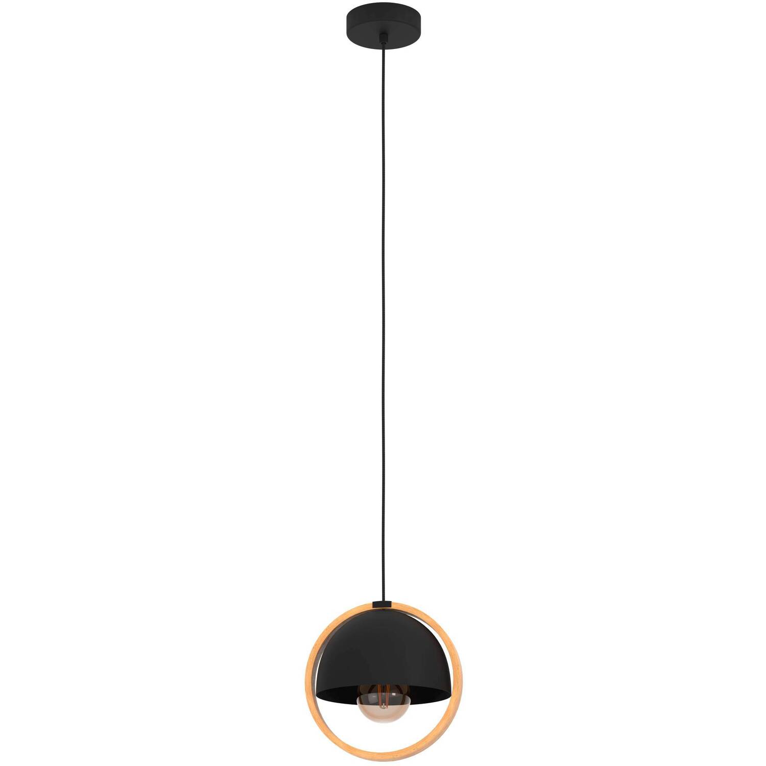 Eglo Callow Black Pendant Light - Black