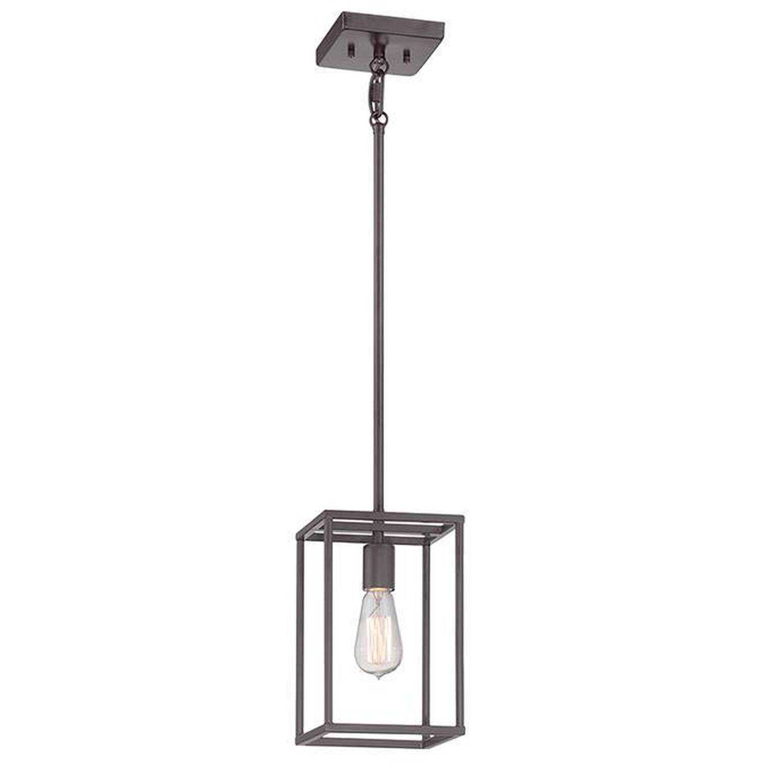 New Harbor 1 Light Ceiling Mini Pendant Western Bronze, E27 - Western Bronze