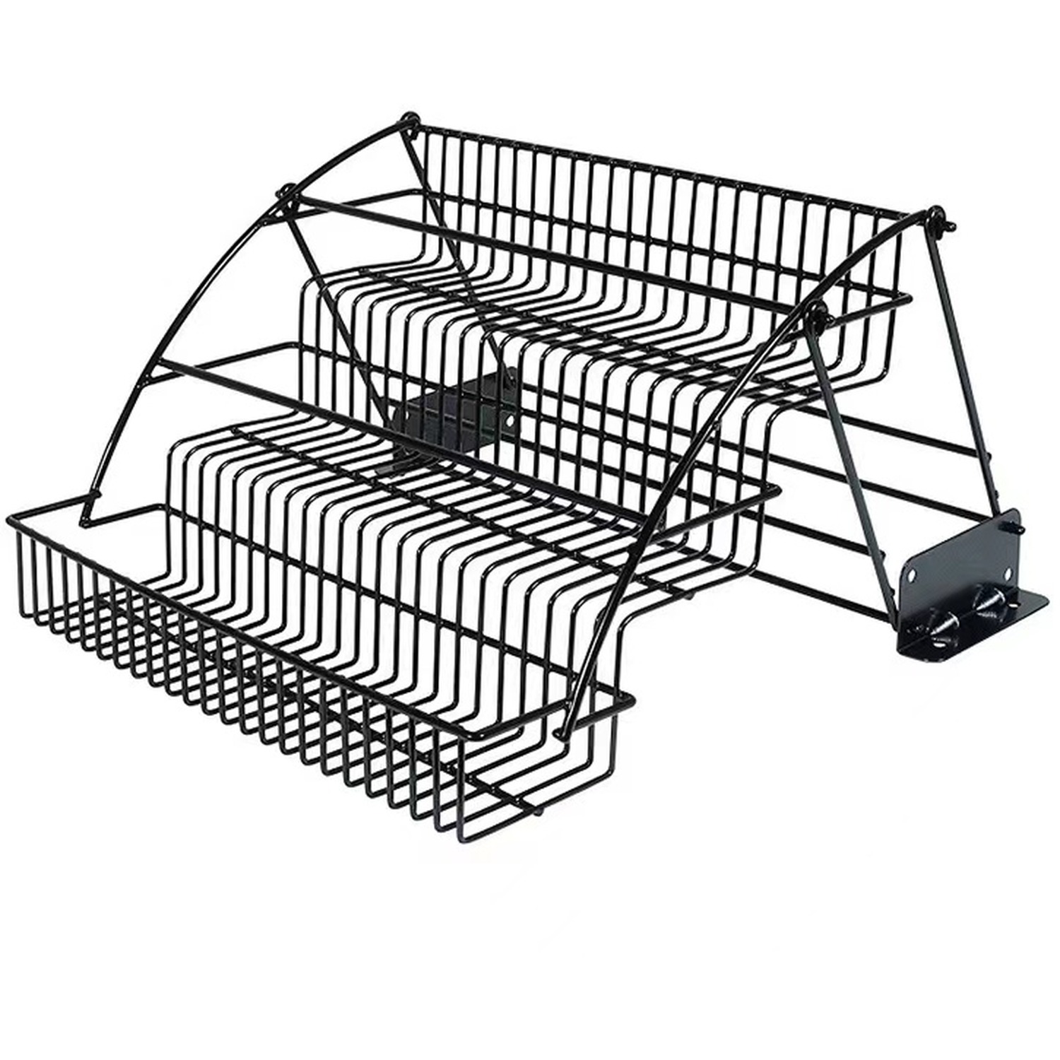 3 Tier Spice Rack Pull Down Organizer - Black