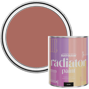 Rust-Oleum Radiator Paint in Gloss Finish - Salmon 750ml
