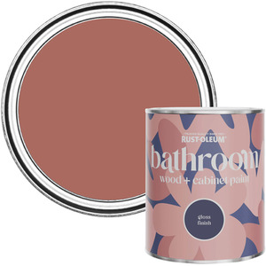 Rust-Oleum Bathroom Wood  Cabinet Paint in Gloss Finish - Salmon 750ml
