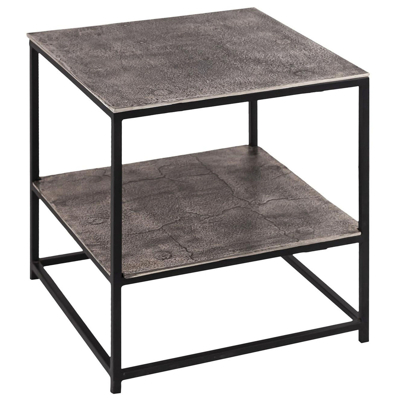 KDMK - Katlley Collection Side Table Chic Home Accent - Silver thumbnail