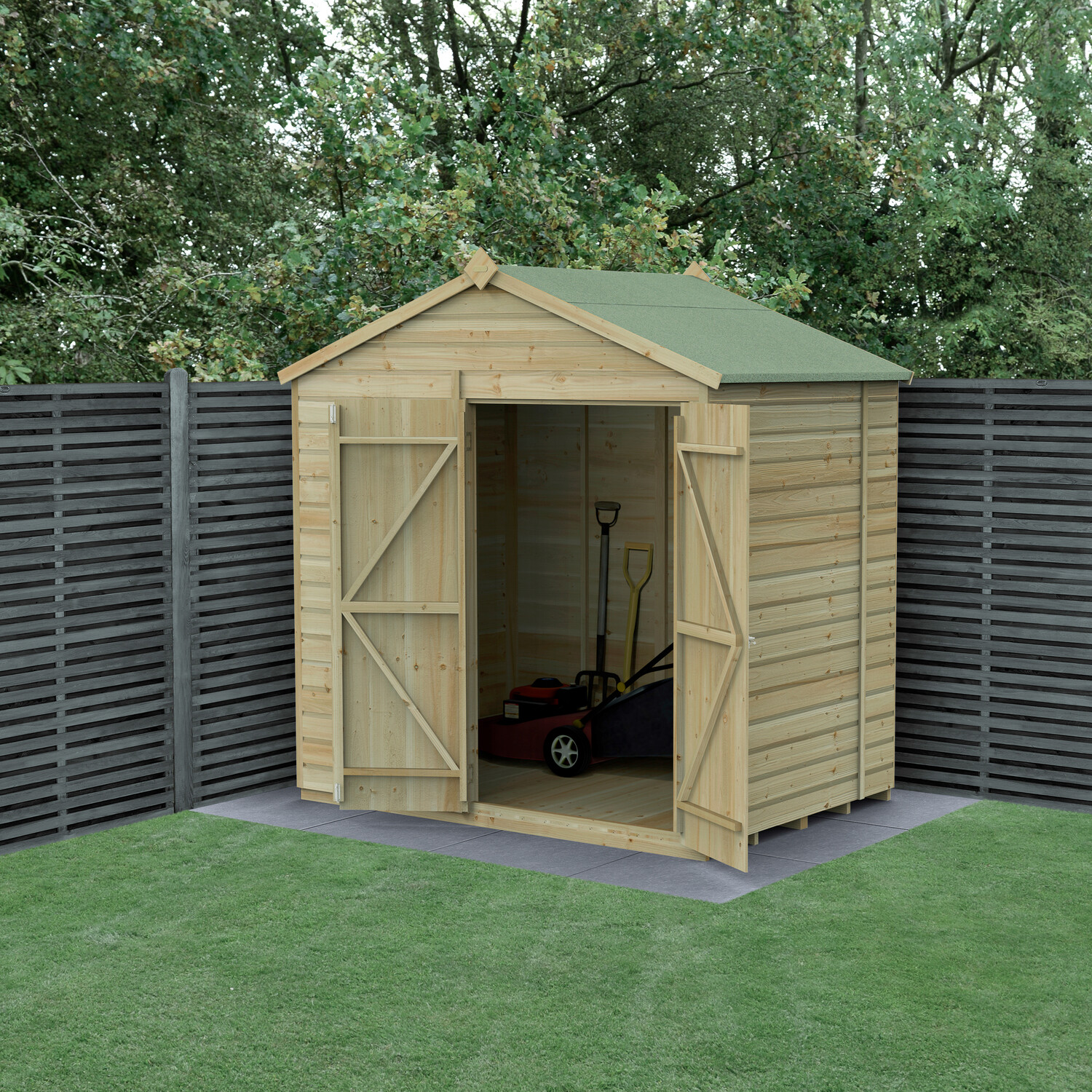 Forest Garden Beckwood 7X5 Apex Shed - No Installation / Without Base