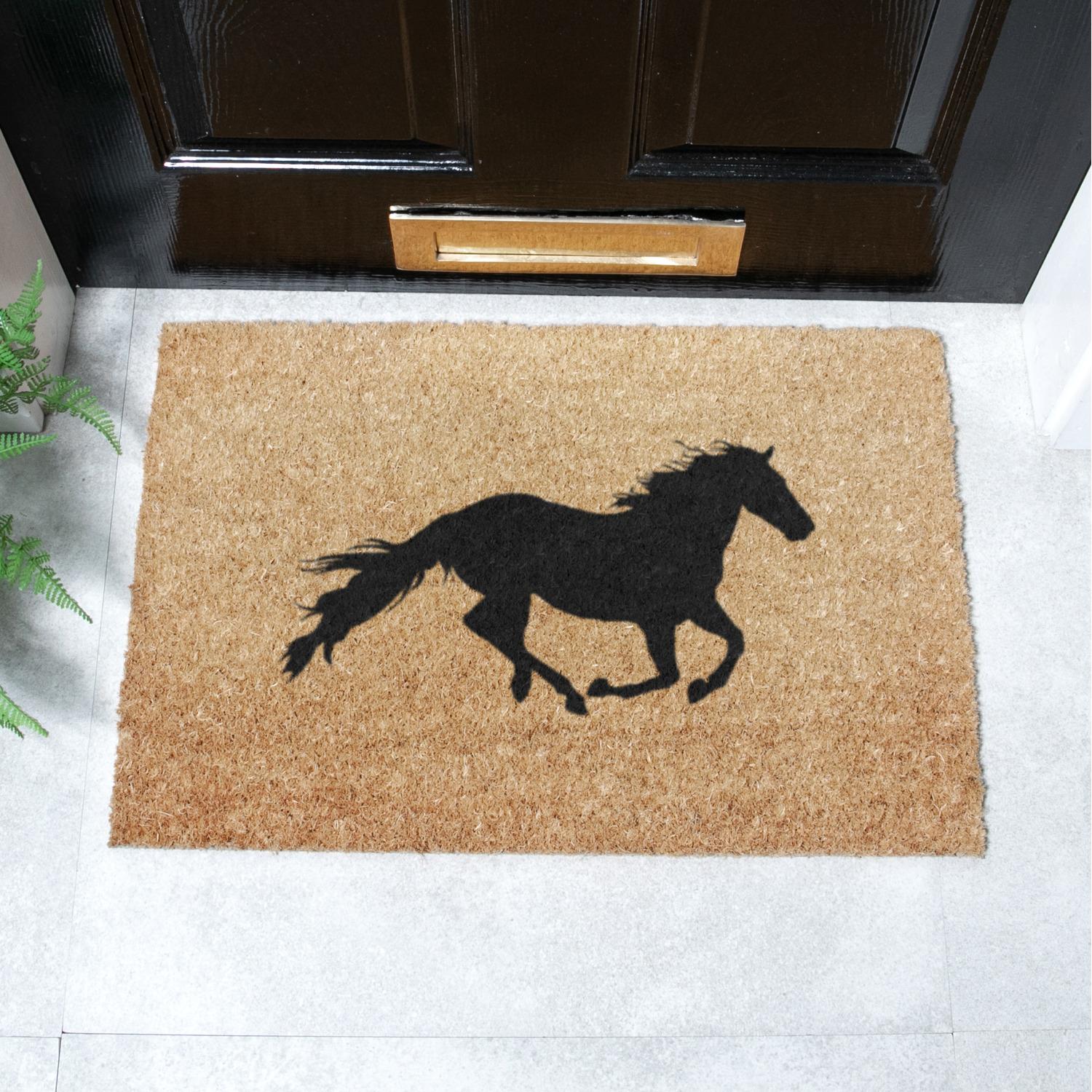 Horse Doormat - Brown