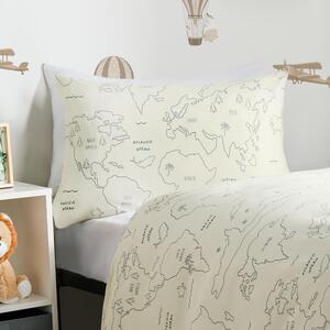World Map Duvet Cover Set