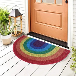 UV Print Halfmoon Rainbow Door Mat