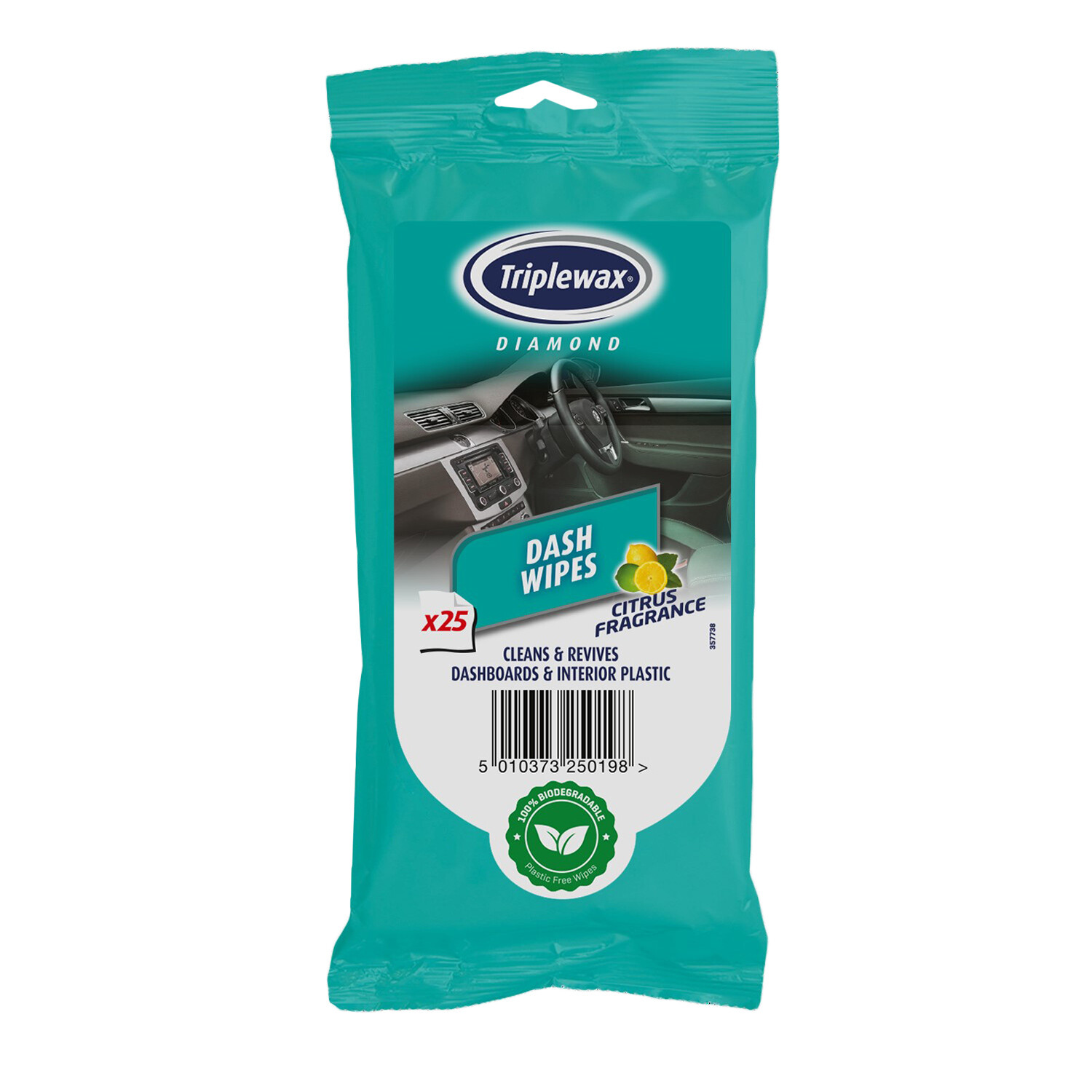 Triplewax Dash Wipes Citrus Pack of 25 TDW125 TPX25019 - Image 4