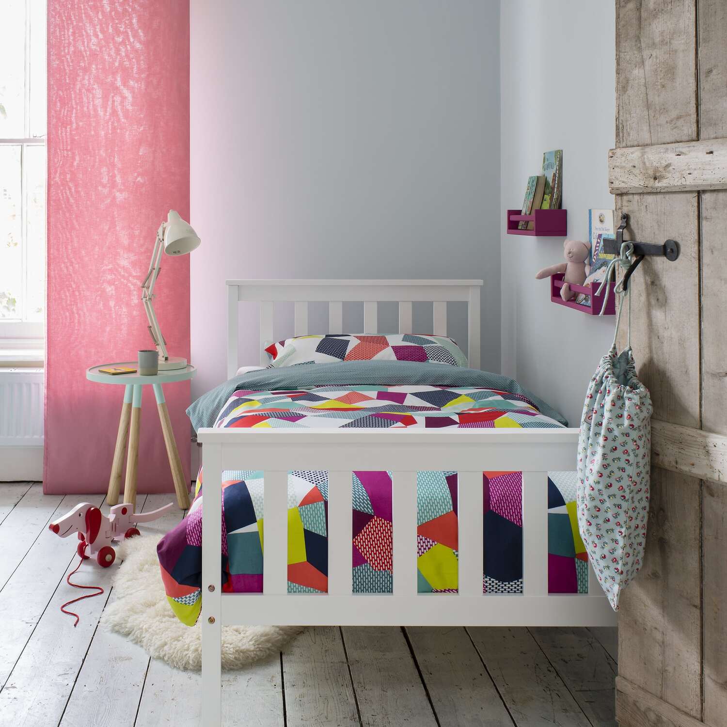 Dorset Single Bed Frame - White