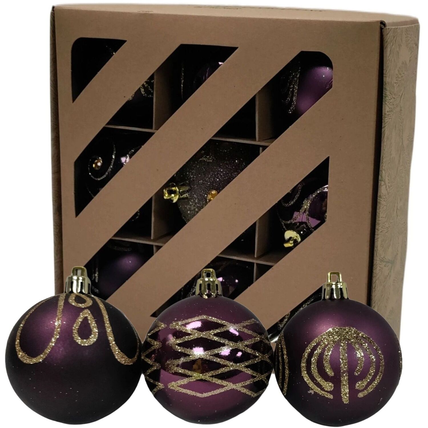 9-decorated-purple-plum-christmas-tree-baubles-decorations-6cm