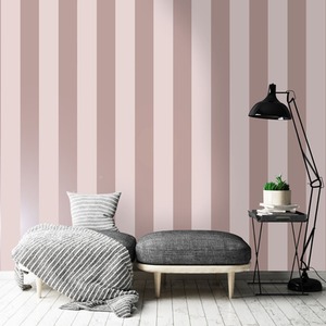 Shimmering Stripe Pattern Metallic Striped Motif Wallpaper