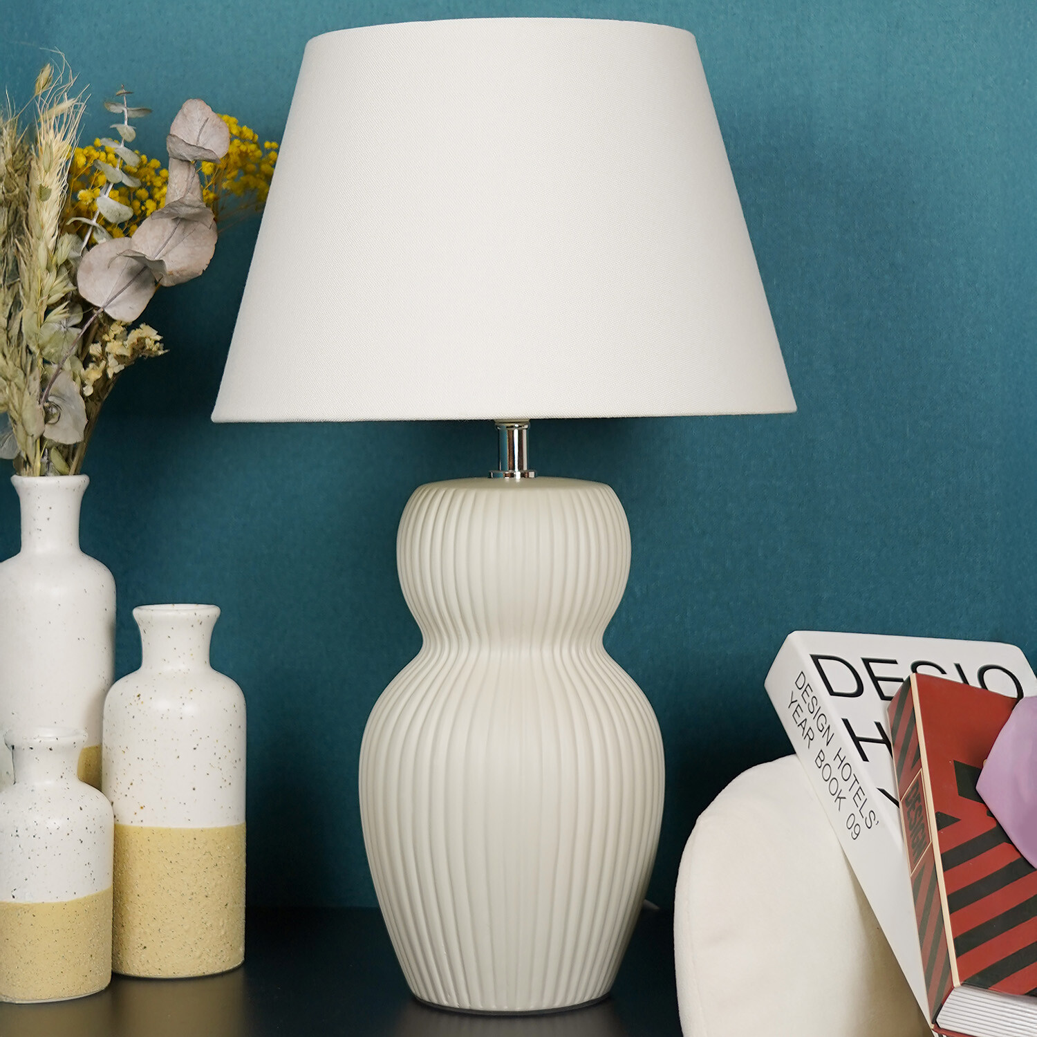 Image of Francesca Table Lamp - Cream