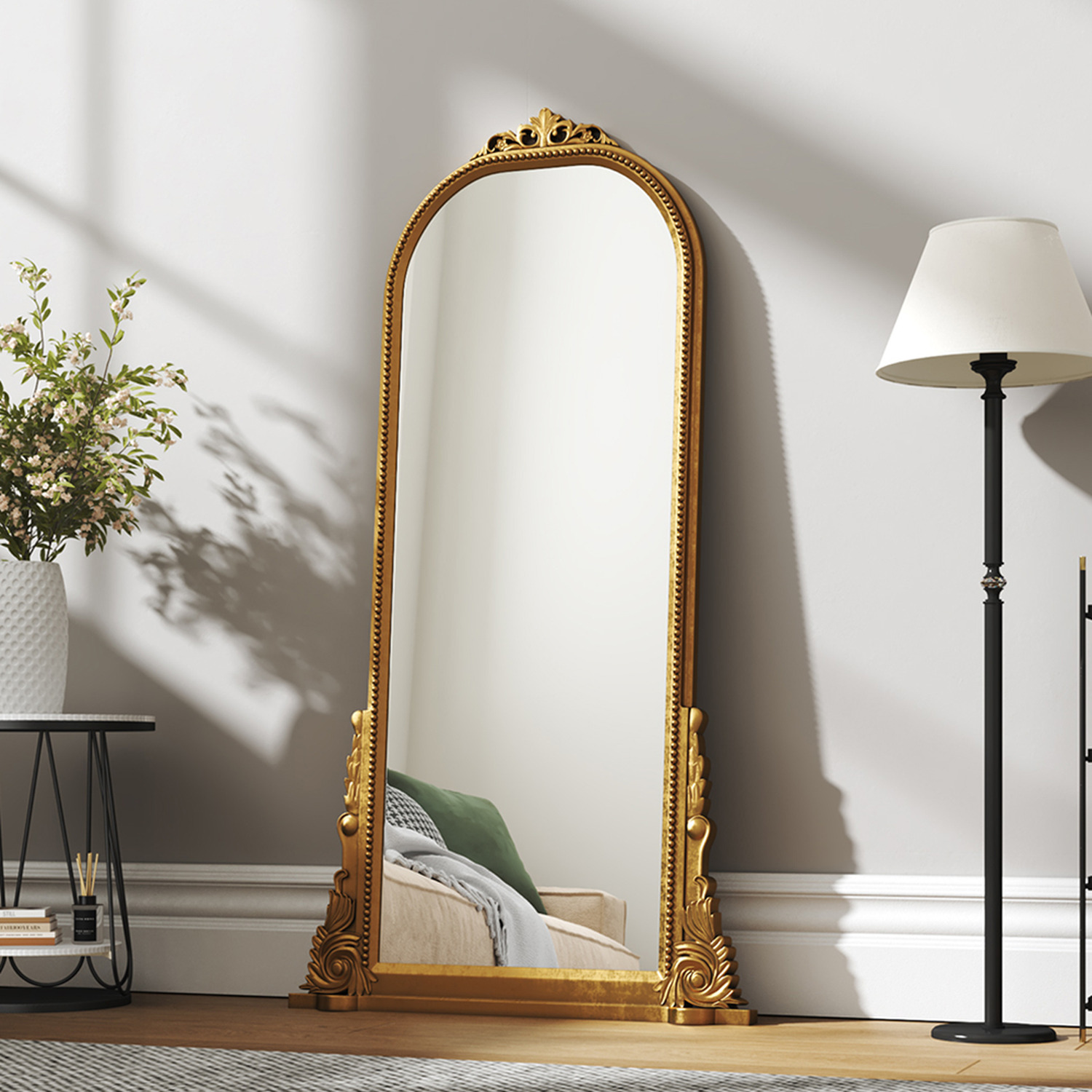 Image of Baroque Decorative Wall Mounted Arch Mirror&hellip;