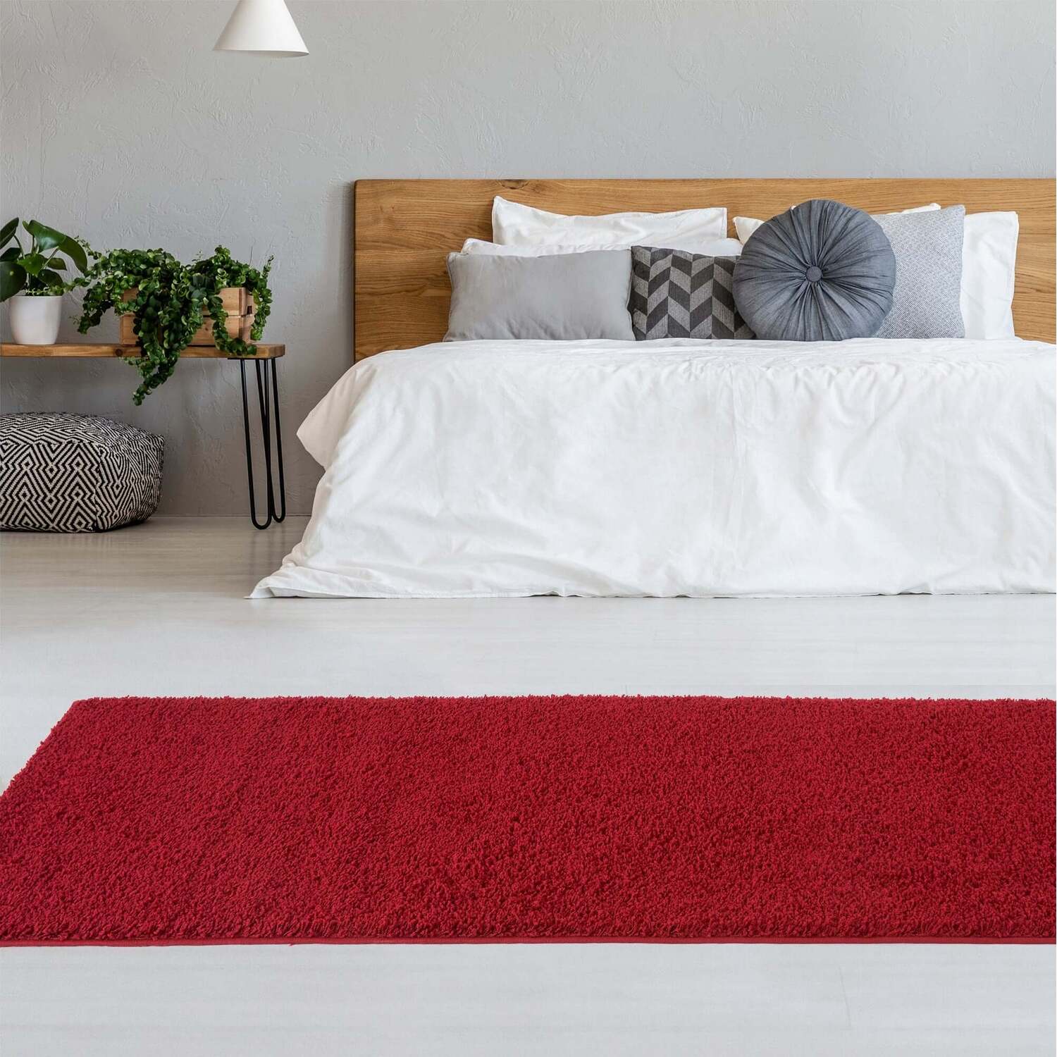 Myshaggy Collection Rug - Red / 80x150cm