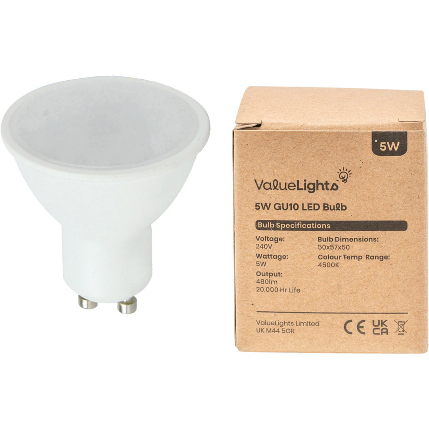 Image of 12 Pack GU10 White Thermal Plastic&hellip;