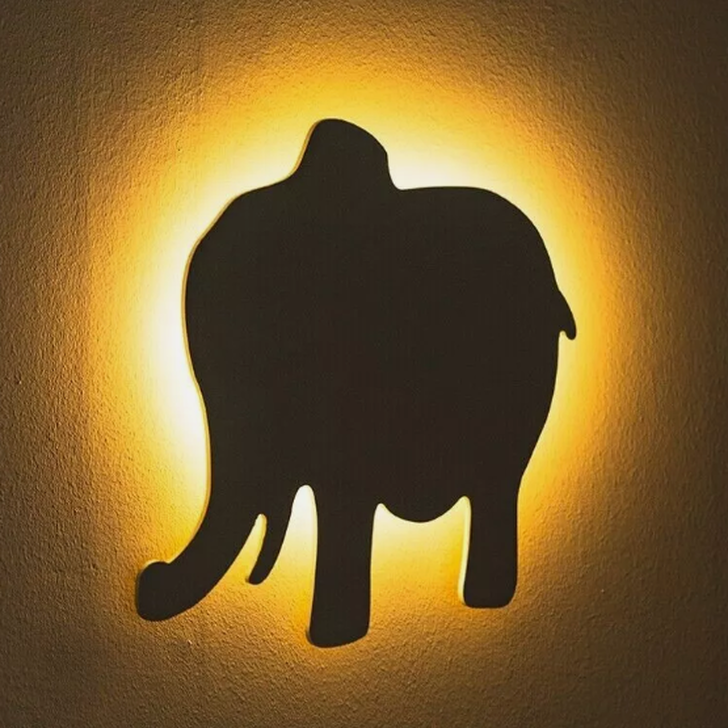 Kids Safari Night Lights - White Elephant