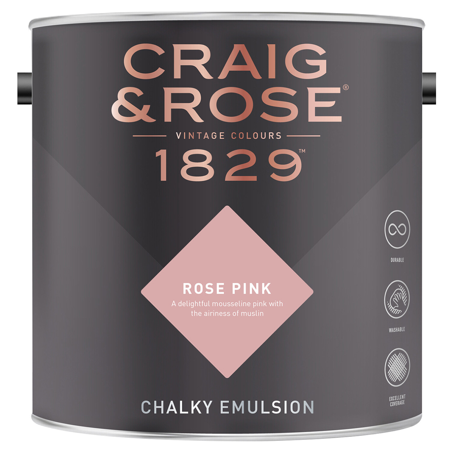 Craig & Rose Craig And Rose Chalky Matt Emulsion - Rose Pink