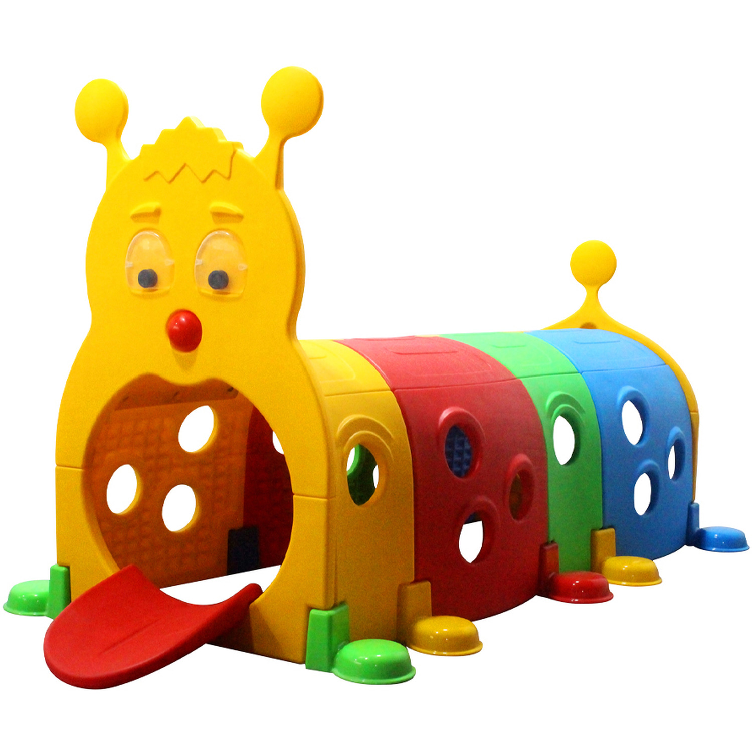 Kidkid Tunnel Caterpillar Crawl and Climb Play Structure - Multi