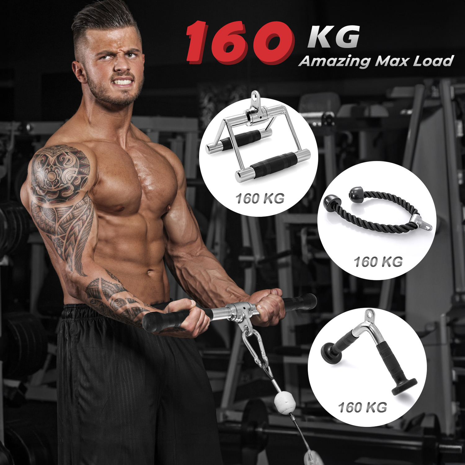 Cable Machine Attachment Set