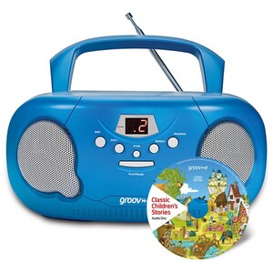 Original Boombox Portable CD Player with Childrens Stories CD