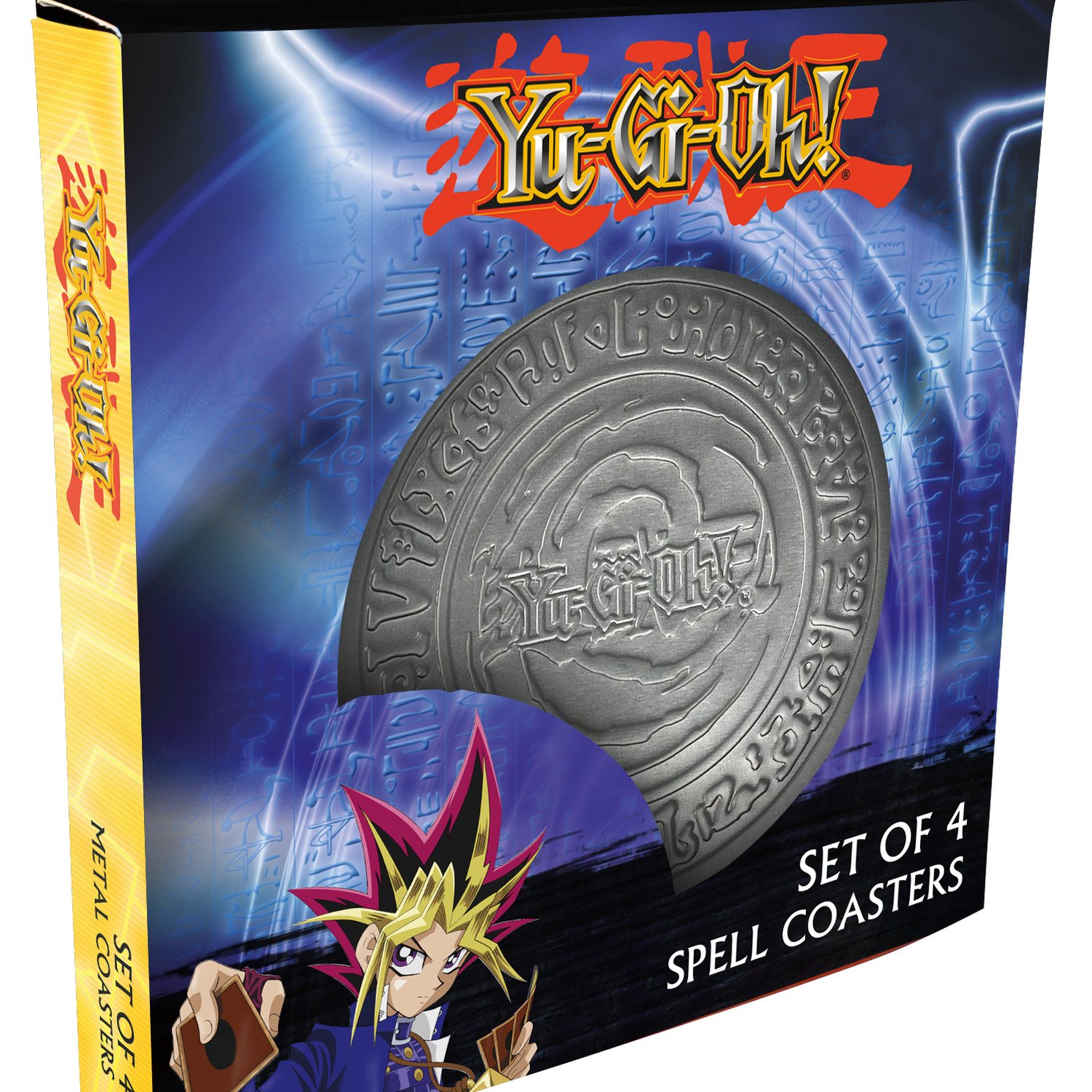 Image of Yu-Gi-Oh! Set of 4 Embossed Metal&hellip;