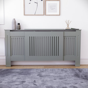Grey / 204cm Chelsea Radiator Cover shot 8338292