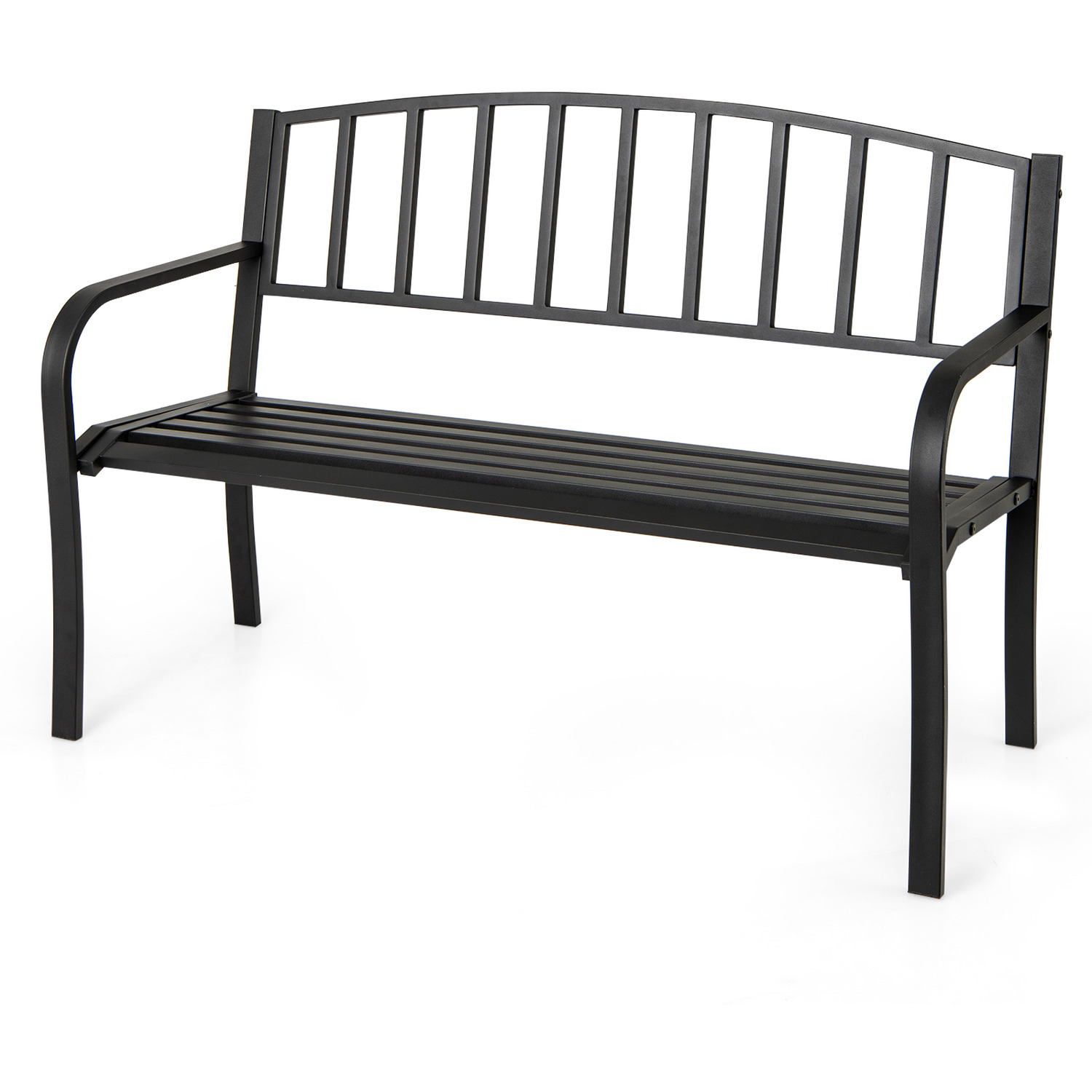 127cm Garden Bench - Black