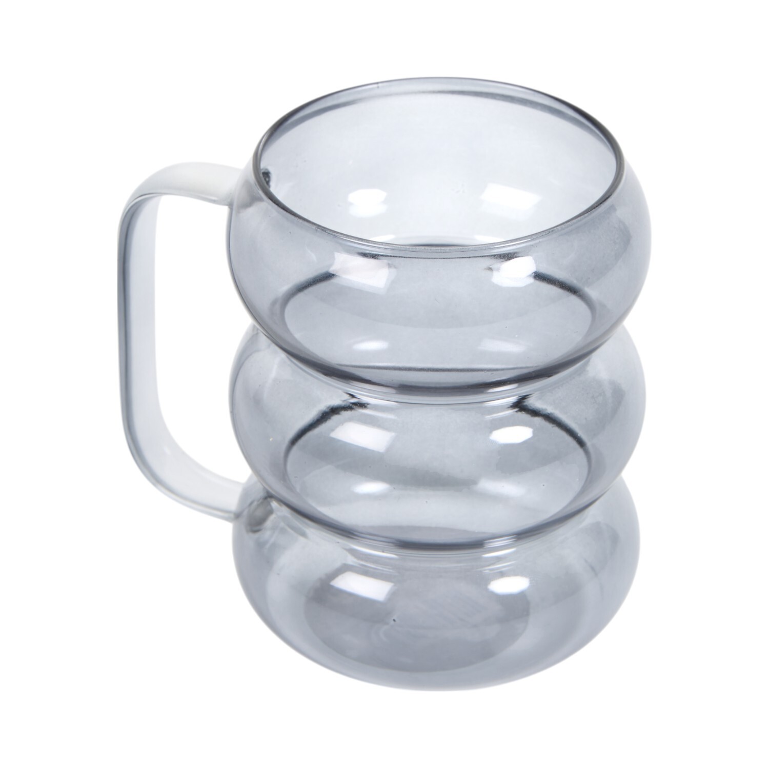 MY Smoked Borosilicate Glass Mug 380ml - Grey