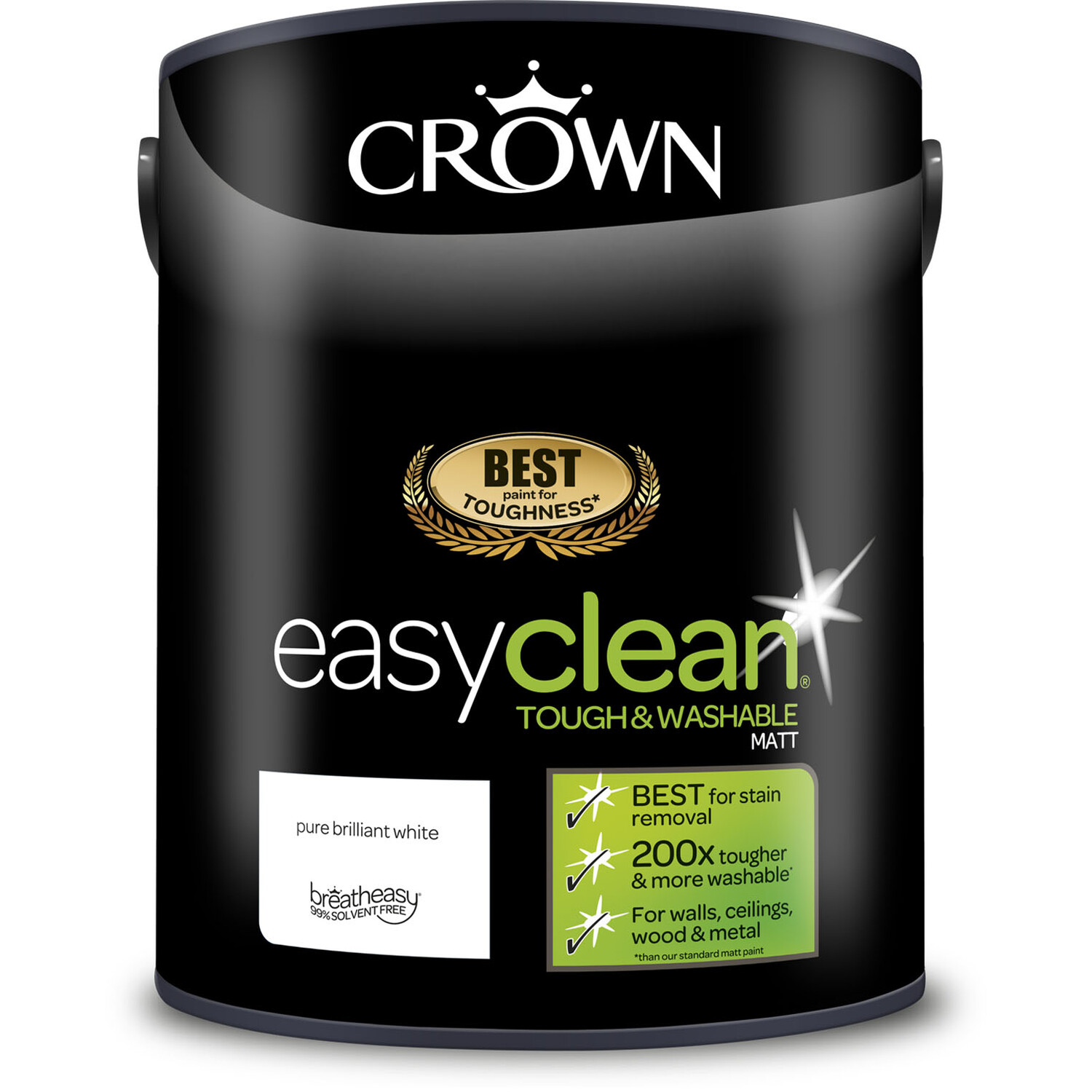 Crown EasyClean Matt Paint - Pure Brilliant White