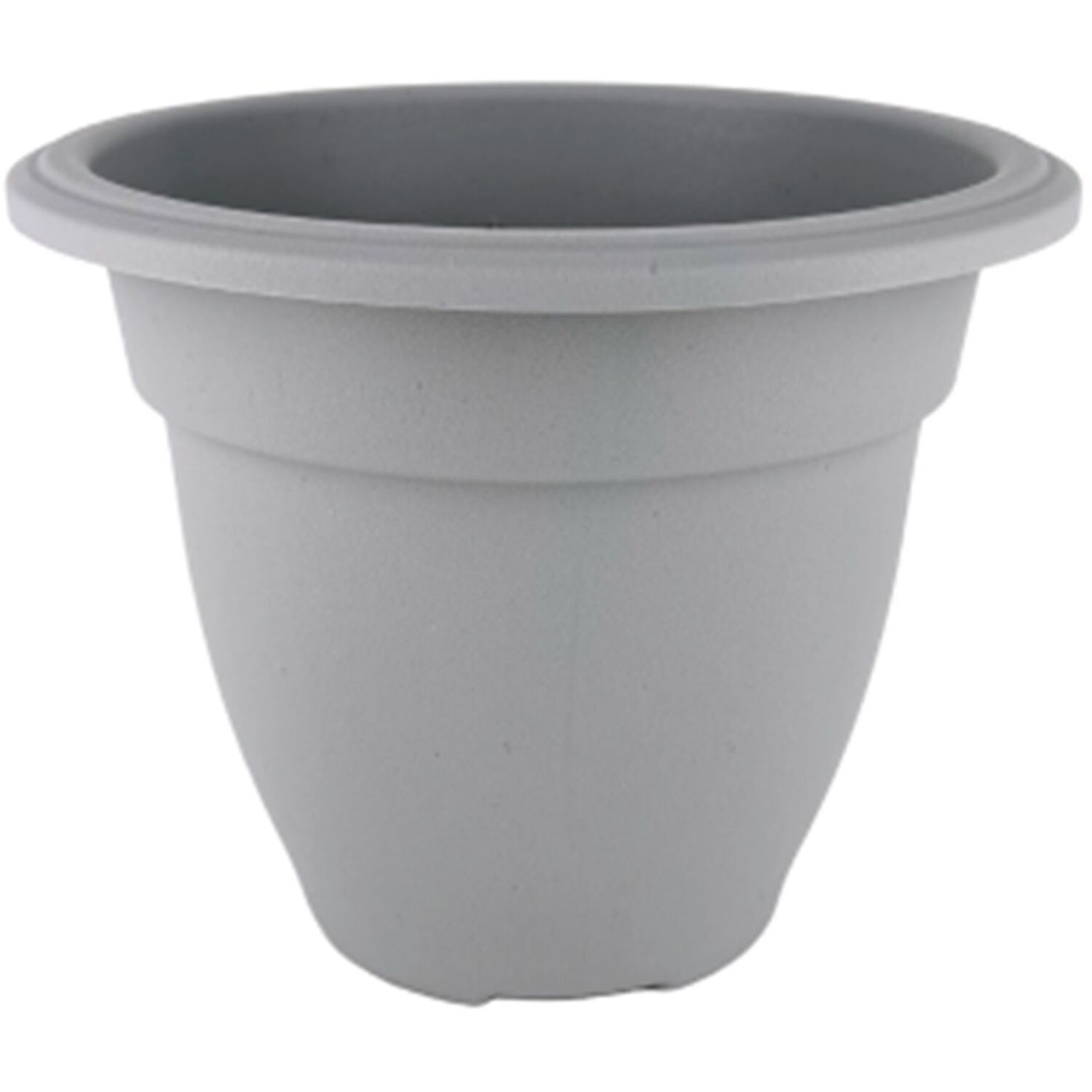 Grey Round Bell Plant Pot 30cm Plastic Bell Planter Patio Flower pot