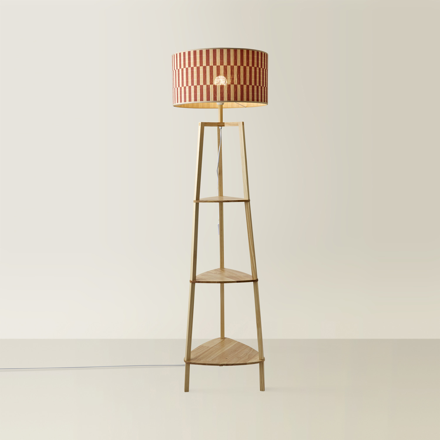 Image of Hiru Shelf Tripod Floor Lamp with&hellip;