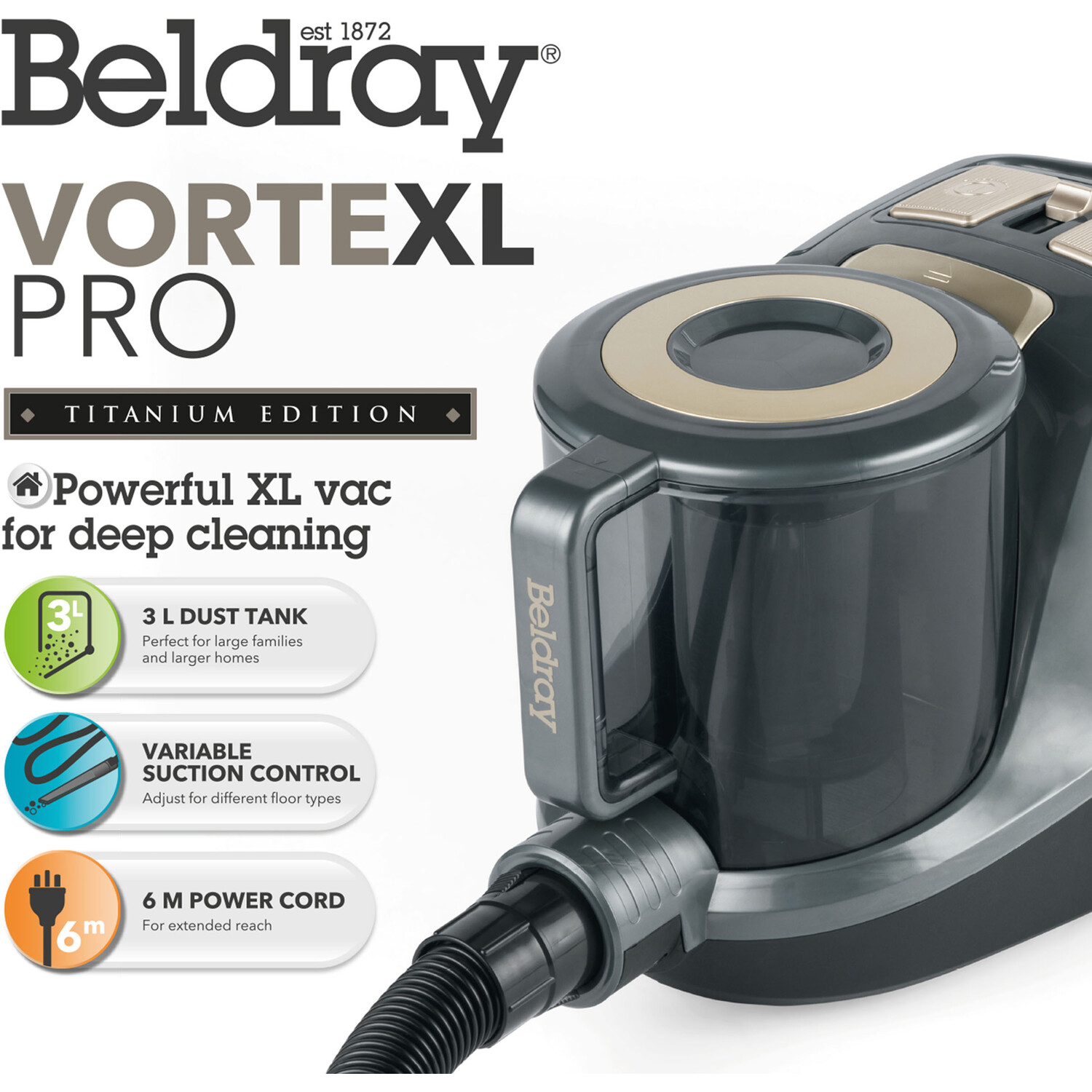 Beldray VorteXL Pro Vacuum Cleaner