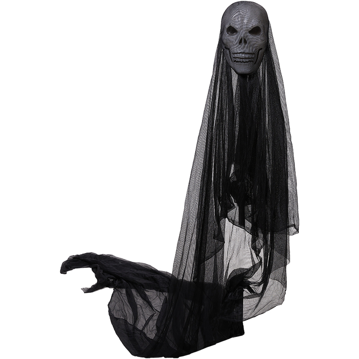 Lifeideas Halloween Sound Control Glowing Hanging Skeleton Ghost - Black