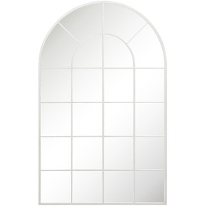 Arcus White Framed Mirror