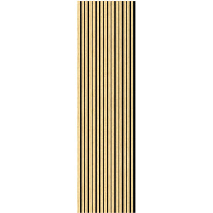 2 Pack White Oak Flame Retardant Acoustic Slat Wall Panel