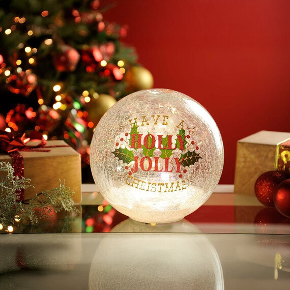 Holly Jolly Crackle Ball