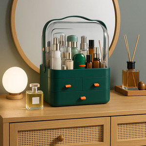 Neo Acrylic Makeup Organiser with Lid Drawers Portable