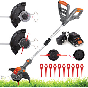 20V 2 in 1 Electric Cordless Grass Strimmer Garden Grass Cutter Trimmer