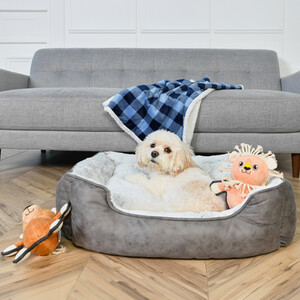 Deluxe Faux Leather Pet Bed