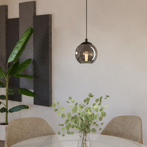EGLO Ariscani Black Smoked Pendant